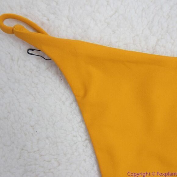 NEW Toast Swim String Bikini Bottom in Marigold, M - Picture 14 of 16